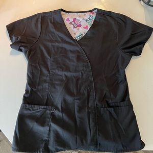 Black Womens Scrubs Set